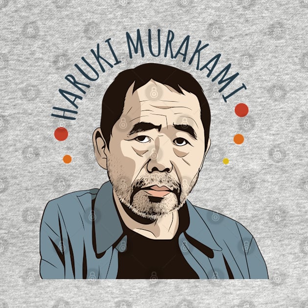 Haruki Murakami 村上 春樹 Retro Fan Art Design by DankFutura